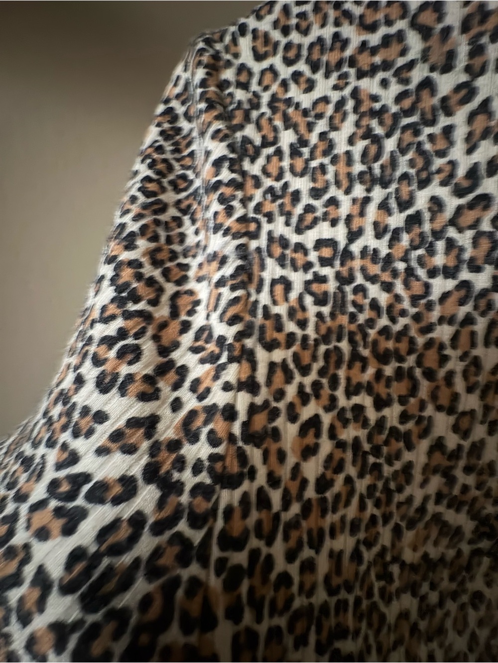 American Eagle Outfitters Leopard Print Short Sleeve Tee - Brown, Beige - Picture 2 of 2